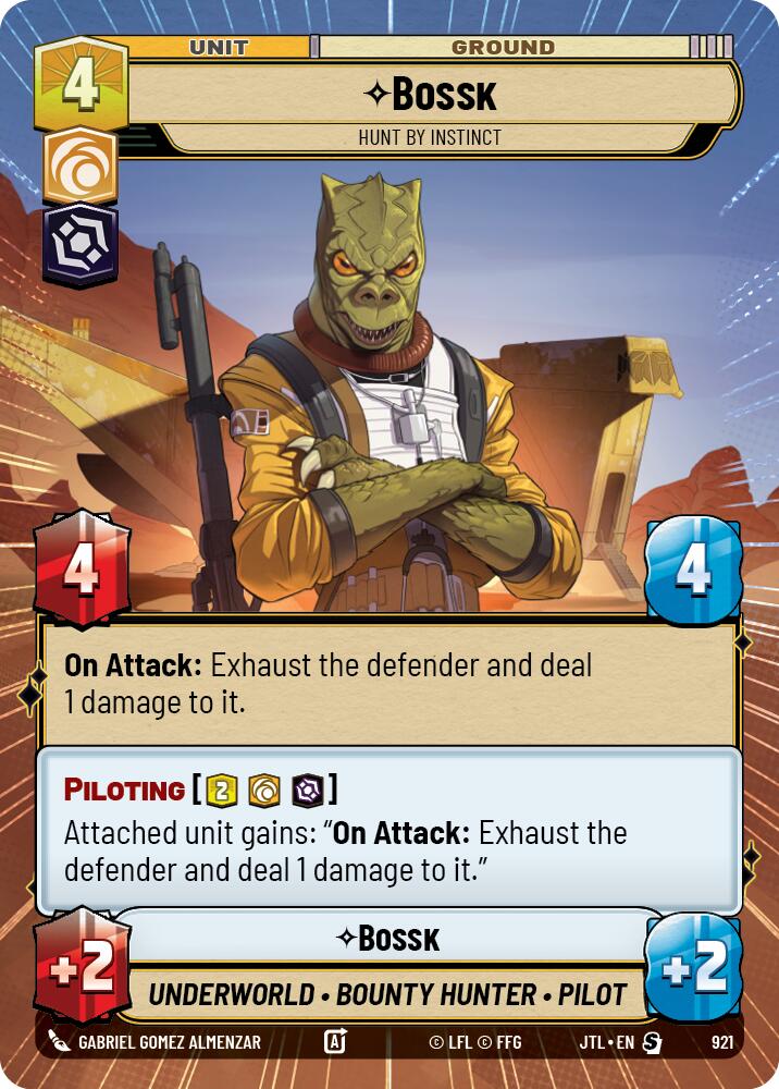 Bossk - Hunt By Instinct (921) (Hyperspace Foil) (921) [Jump to Lightspeed] | Odin's Place