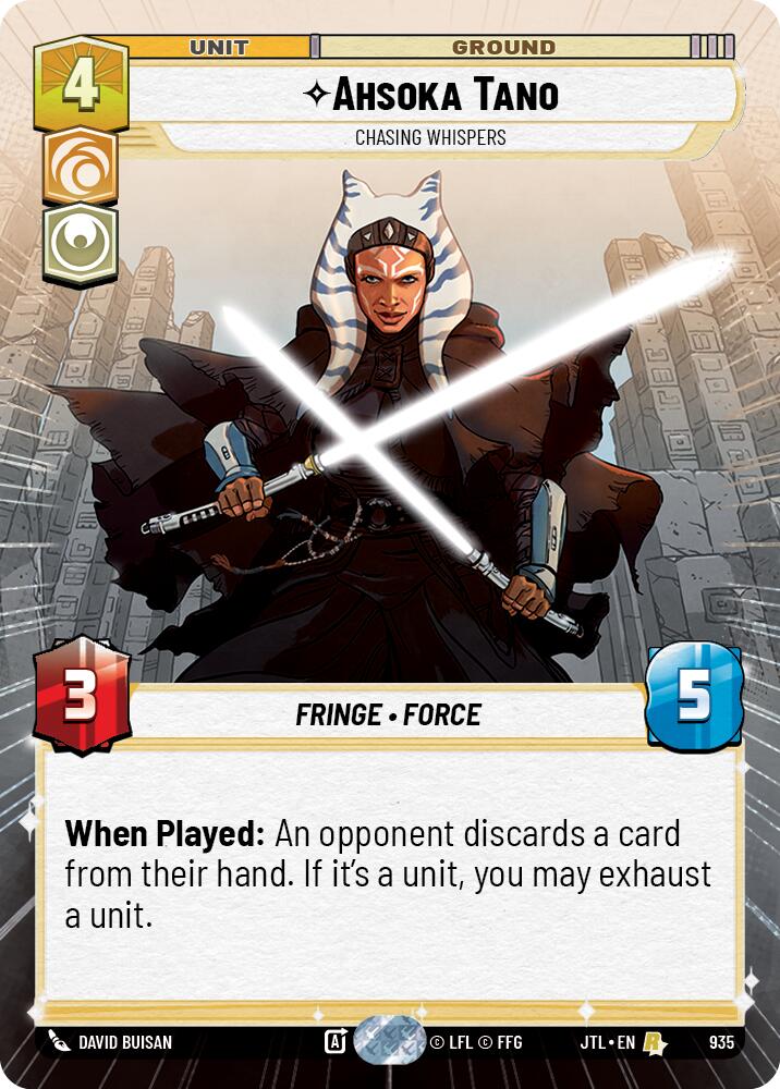 Ahsoka Tano - Chasing Whispers (935) (Hyperspace Foil) (935) [Jump to Lightspeed] | Dragon's Lair Comics and Fantasy Houston TX