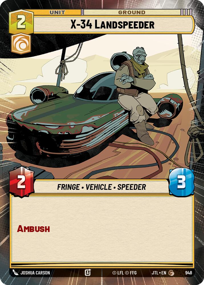 X-34 Landspeeder (948) (Hyperspace Foil) (948) [Jump to Lightspeed] | Odin's Place