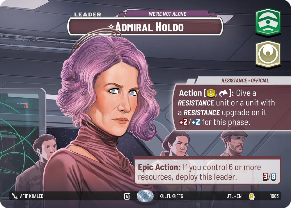 Admiral Holdo - We're Not Alone (1003) (Showcase) (1003) [Jump to Lightspeed] | Dragon's Lair Comics and Fantasy Houston TX