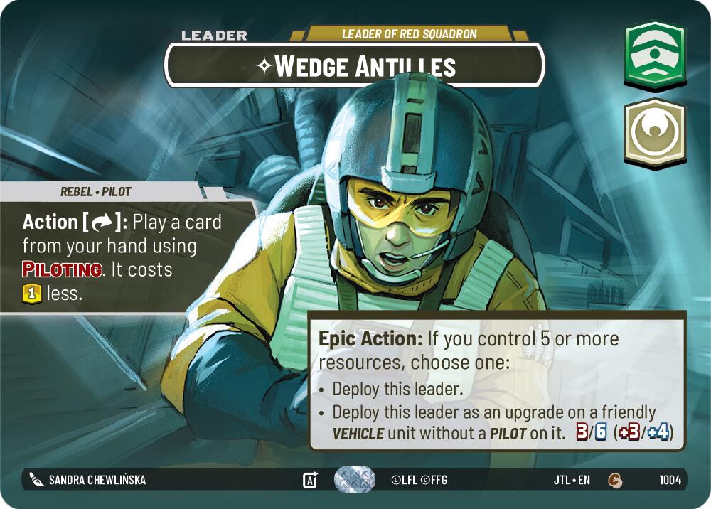 Wedge Antilles - Leader of Red Squadron (1004) (Showcase) (1004) [Jump to Lightspeed] | Odin's Place