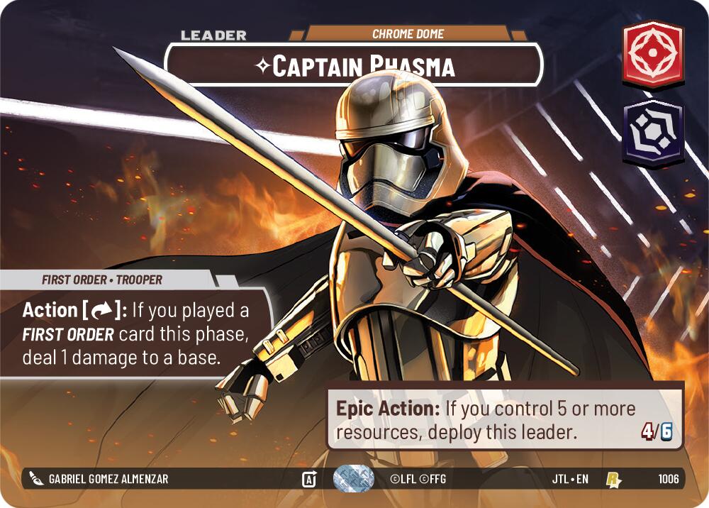 Captain Phasma - Chrome Dome (1006) (Showcase) (1006) [Jump to Lightspeed] | Odin's Place