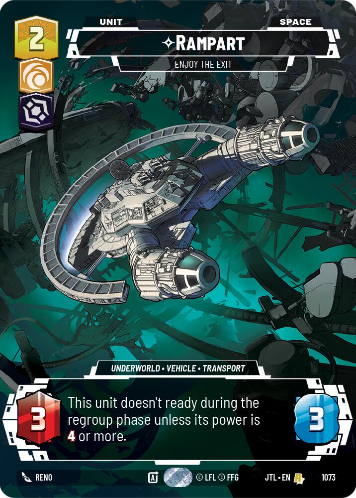 Rampart - Enjoy the Exit (1073) (Prestige Foil) (1073) [Jump to Lightspeed] | Odin's Place