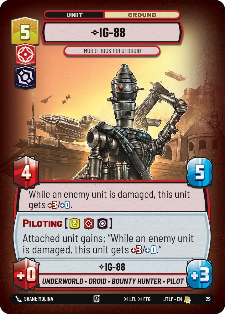 IG-88 - Murderous Phlutdroid (29) (29) [Jump to Lightspeed: Weekly Play] | Odin's Place