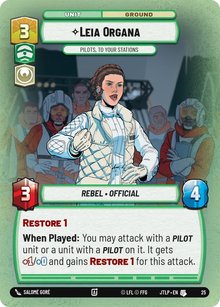 Leia Organa - Pilots, To Your Stations (25) (25) [Jump to Lightspeed: Weekly Play] | Odin's Place