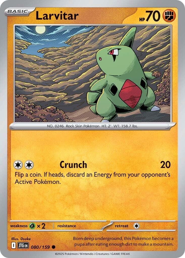 Larvitar (080/159) [Scarlet & Violet: Journey Together] | Dragon's Lair Comics and Fantasy Houston TX