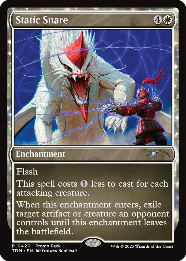 Static Snare [Tarkir: Dragonstorm Promos] | Dragon's Lair Comics and Fantasy Houston TX