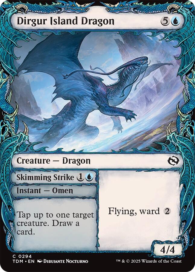 Dirgur Island Dragon (Showcase) [Tarkir: Dragonstorm] | Dragon's Lair Comics and Fantasy Houston TX