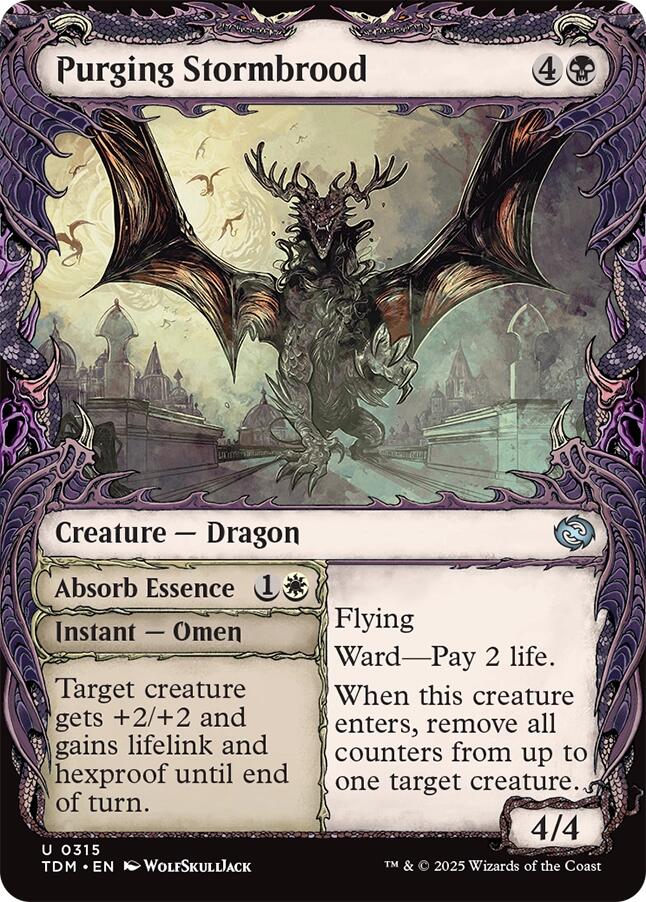Purging Stormbrood (Showcase) [Tarkir: Dragonstorm] | Dragon's Lair Comics and Fantasy Houston TX
