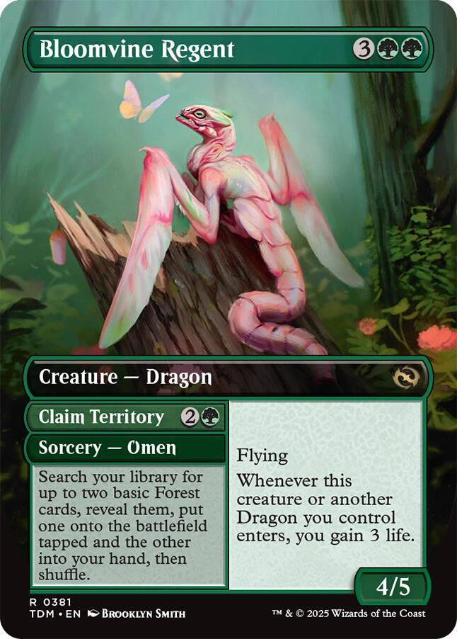 Bloomvine Regent (Borderless) [Tarkir: Dragonstorm] | Dragon's Lair Comics and Fantasy Houston TX
