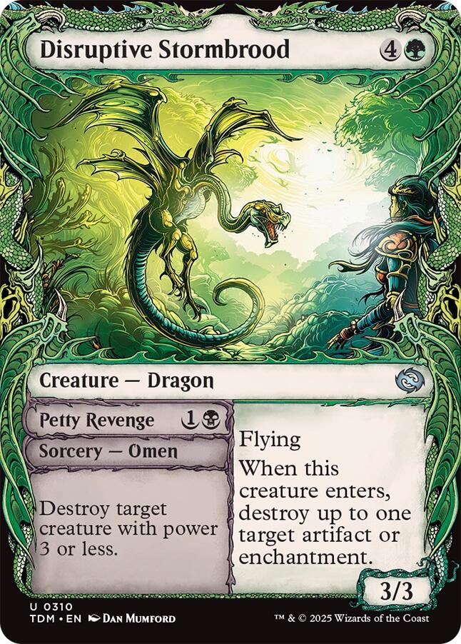 Disruptive Stormbrood (Showcase) [Tarkir: Dragonstorm] | Dragon's Lair Comics and Fantasy Houston TX