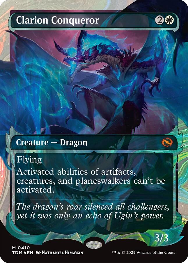 Clarion Conqueror (Showcase) (Halo Foil) [Tarkir: Dragonstorm] | Dragon's Lair Comics and Fantasy Houston TX