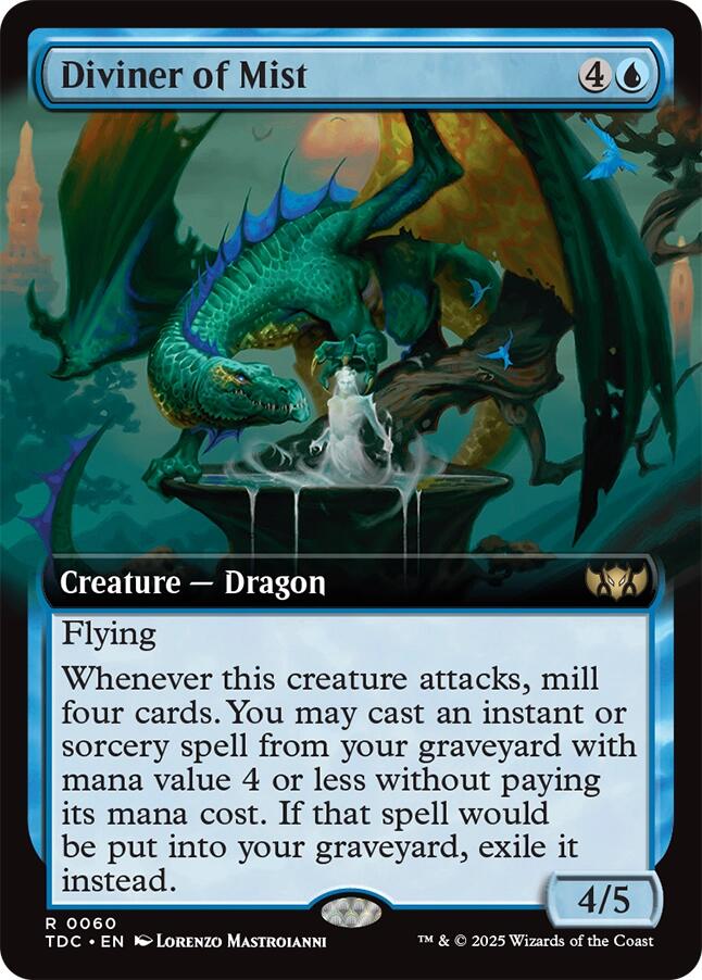 Diviner of Mist (Extended Art) [Tarkir: Dragonstorm Commander] | Dragon's Lair Comics and Fantasy Houston TX
