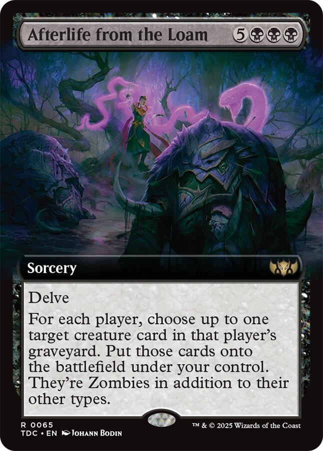 Afterlife from the Loam (Extended Art) [Tarkir: Dragonstorm Commander] | Dragon's Lair Comics and Fantasy Houston TX