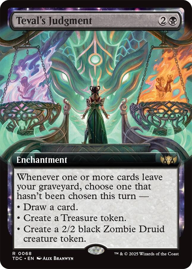 Teval's Judgment (Extended Art) [Tarkir: Dragonstorm Commander] | Dragon's Lair Comics and Fantasy Houston TX