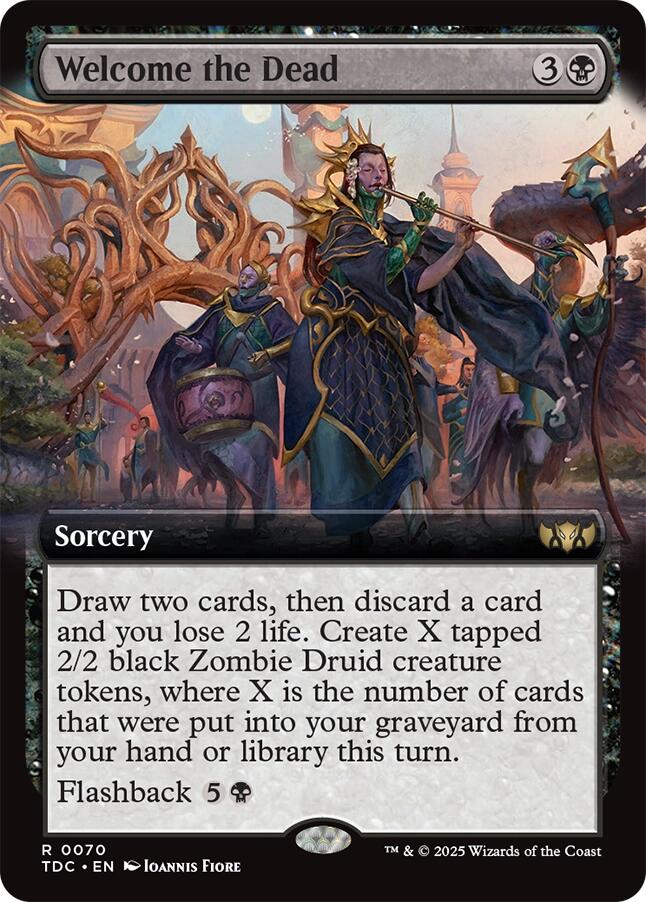 Welcome the Dead (Extended Art) [Tarkir: Dragonstorm Commander] | Dragon's Lair Comics and Fantasy Houston TX