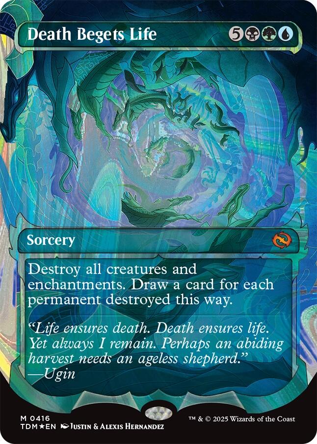 Death Begets Life (Showcase) (Halo Foil) [Tarkir: Dragonstorm] | Dragon's Lair Comics and Fantasy Houston TX
