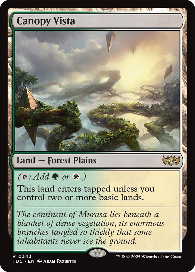 Canopy Vista [Tarkir: Dragonstorm Commander] | Dragon's Lair Comics and Fantasy Houston TX