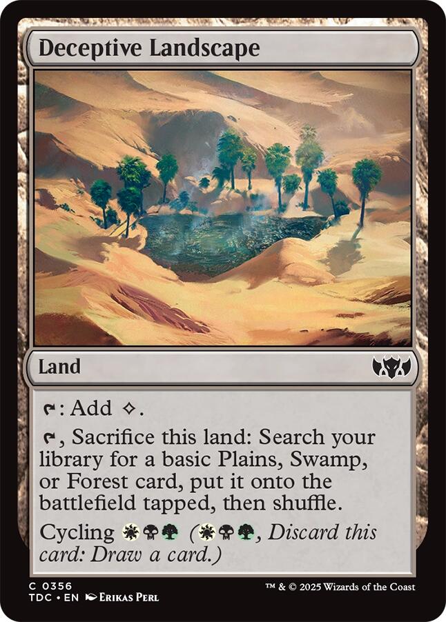 Deceptive Landscape [Tarkir: Dragonstorm Commander] | Dragon's Lair Comics and Fantasy Houston TX