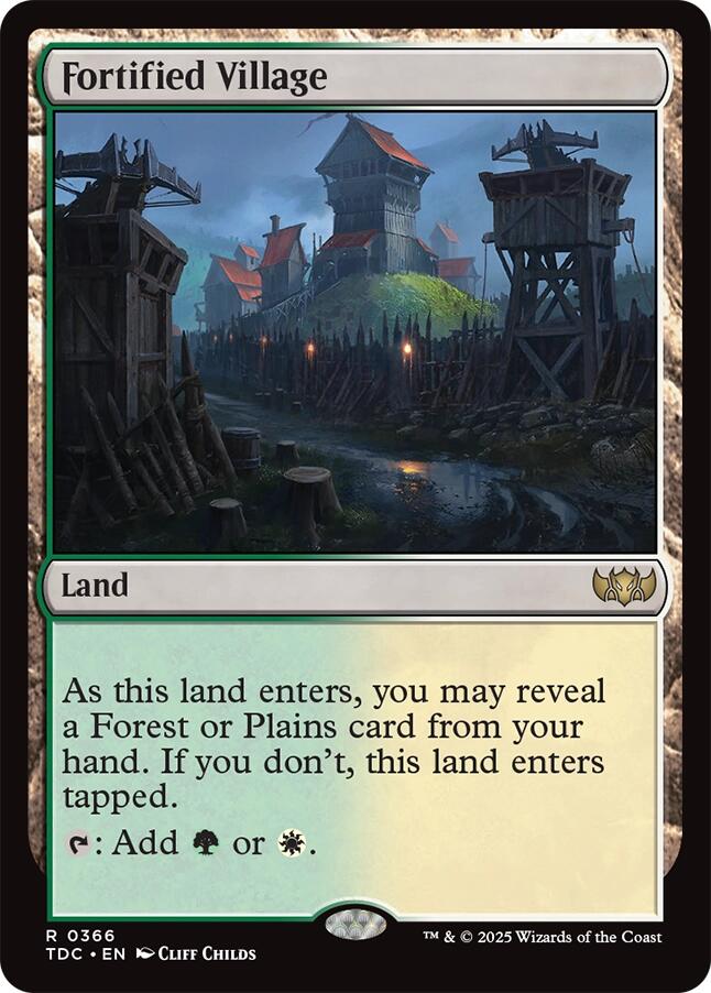 Fortified Village [Tarkir: Dragonstorm Commander] | Dragon's Lair Comics and Fantasy Houston TX