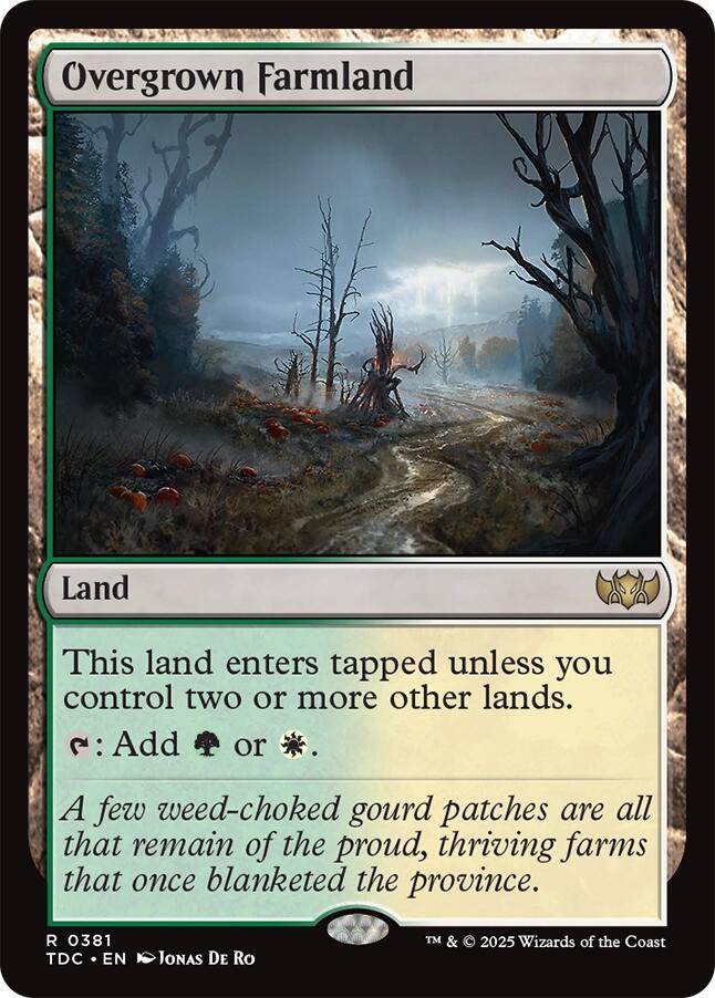 Overgrown Farmland [Tarkir: Dragonstorm Commander] | Dragon's Lair Comics and Fantasy Houston TX