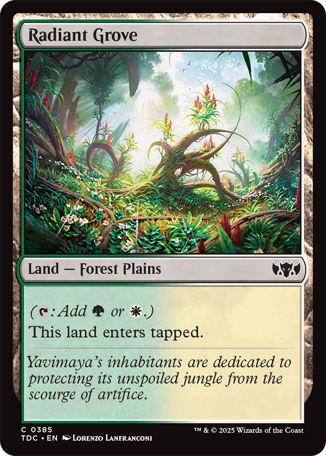 Radiant Grove [Tarkir: Dragonstorm Commander] | Dragon's Lair Comics and Fantasy Houston TX