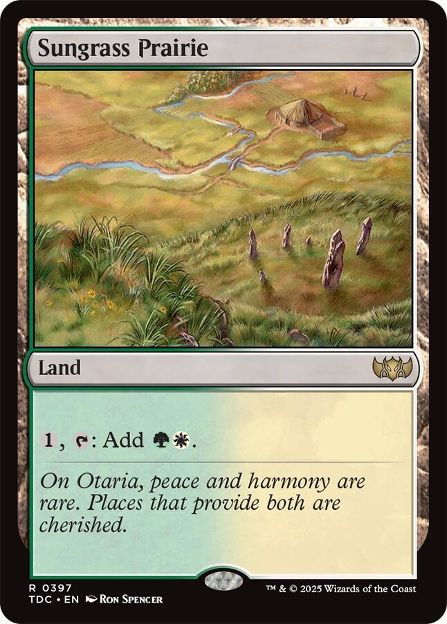 Sungrass Prairie [Tarkir: Dragonstorm Commander] | Dragon's Lair Comics and Fantasy Houston TX