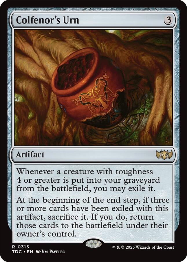 Colfenor's Urn [Tarkir: Dragonstorm Commander] | Dragon's Lair Comics and Fantasy Houston TX