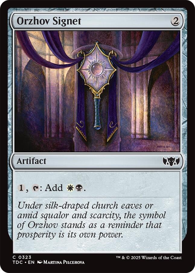 Orzhov Signet [Tarkir: Dragonstorm Commander] | Dragon's Lair Comics and Fantasy Houston TX