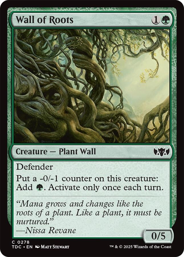 Wall of Roots [Tarkir: Dragonstorm Commander] | Dragon's Lair Comics and Fantasy Houston TX