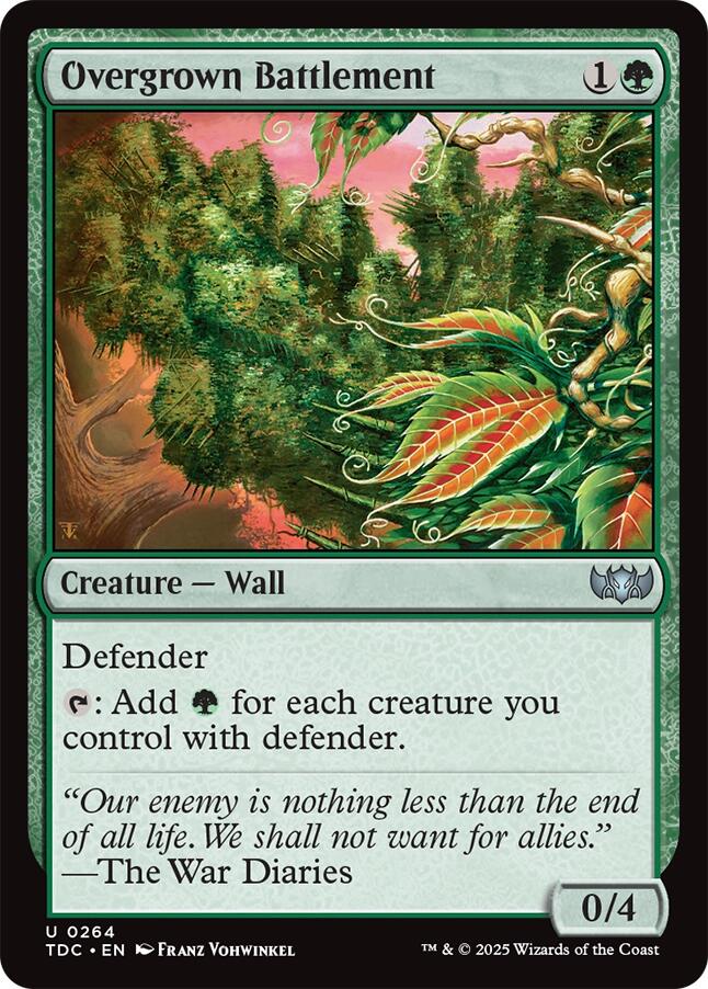 Overgrown Battlement [Tarkir: Dragonstorm Commander] | Dragon's Lair Comics and Fantasy Houston TX