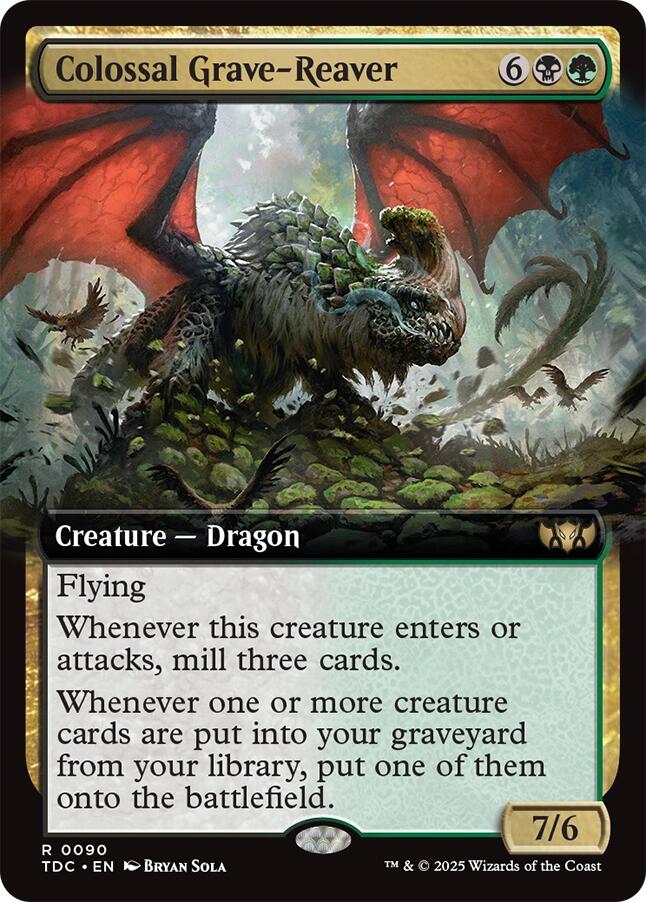 Colossal Grave-Reaver (Extended Art) [Tarkir: Dragonstorm Commander] | Dragon's Lair Comics and Fantasy Houston TX