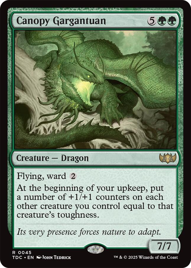 Canopy Gargantuan [Tarkir: Dragonstorm Commander] | Dragon's Lair Comics and Fantasy Houston TX