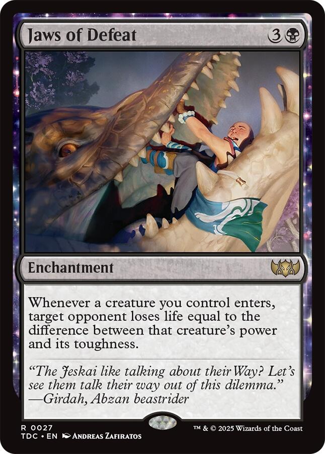 Jaws of Defeat [Tarkir: Dragonstorm Commander] | Dragon's Lair Comics and Fantasy Houston TX