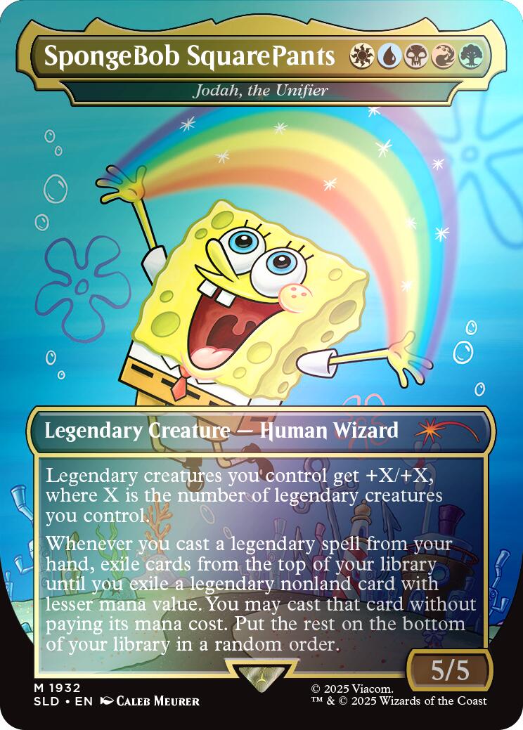 SpongeBob SquarePants - Jodah, the Unifier (Rainbow Foil) [Secret Lair Drop Series] | Dragon's Lair Comics and Fantasy Houston TX