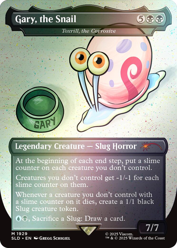Gary, the Snail - Toxrill, the Corrosive (Rainbow Foil) [Secret Lair Drop Series] | Dragon's Lair Comics and Fantasy Houston TX