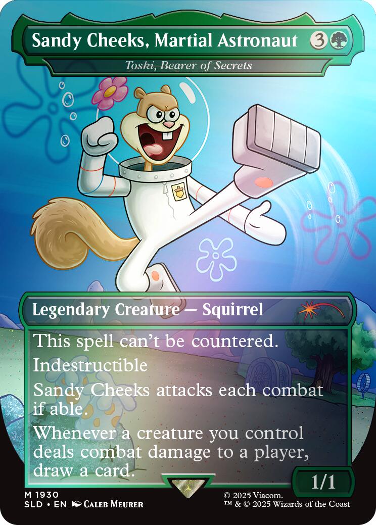 Sandy Cheeks, Martial Astronaut - Toski, Bearer of Secrets (Rainbow Foil) [Secret Lair Drop Series] | Dragon's Lair Comics and Fantasy Houston TX