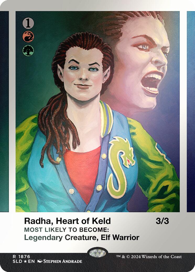 Radha, Heart of Keld (Rainbow Foil) [Secret Lair Drop Series] | Dragon's Lair Comics and Fantasy Houston TX