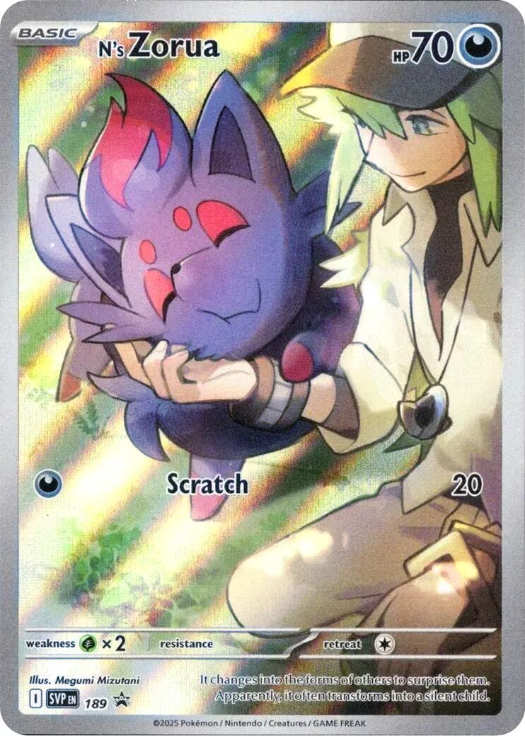 N's Zorua (SVP189) [Scarlet & Violet: Black Star Promos] | Dragon's Lair Comics and Fantasy Houston TX