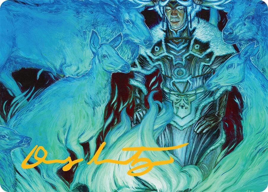 Unending Whisper Art Card (9/54) (Gold-Stamped Signature) [Tarkir: Dragonstorm Art Series] | Dragon's Lair Comics and Fantasy Houston TX