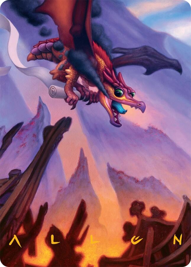 Scavenger Regent Art Card (45/54) (Gold-Stamped Signature) [Tarkir: Dragonstorm Art Series] | Dragon's Lair Comics and Fantasy Houston TX