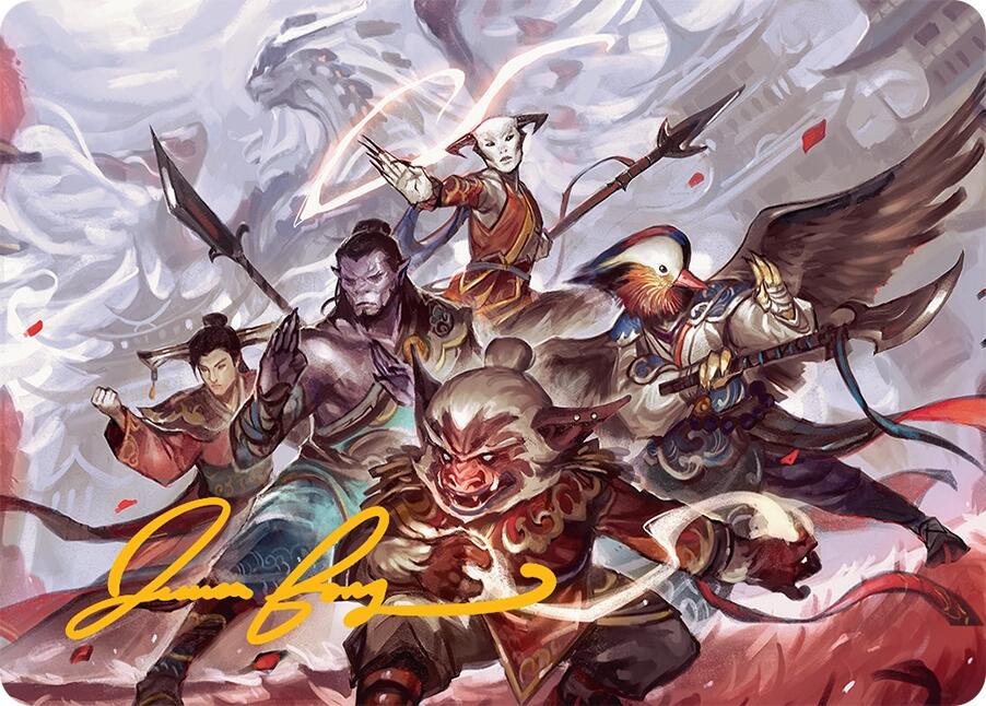 Will of the Jeskai Art Card (54/54) (Gold-Stamped Signature) [Tarkir: Dragonstorm Art Series] | Dragon's Lair Comics and Fantasy Houston TX
