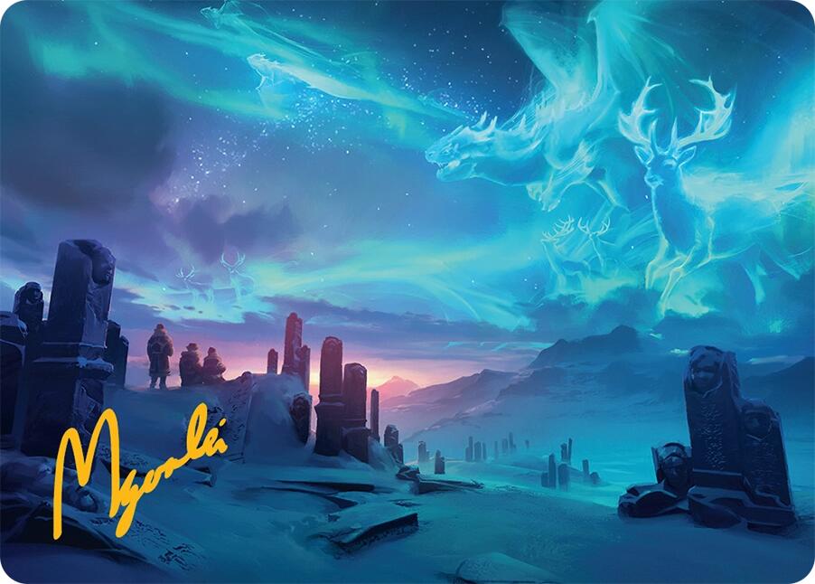 Auroral Procession Art Card (20/54) (Gold-Stamped Signature) [Tarkir: Dragonstorm Art Series] | Dragon's Lair Comics and Fantasy Houston TX