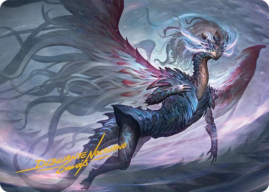 Shiko, Paragon of the Way Art Card (37/54) (Gold-Stamped Signature) [Tarkir: Dragonstorm Art Series] | Dragon's Lair Comics and Fantasy Houston TX