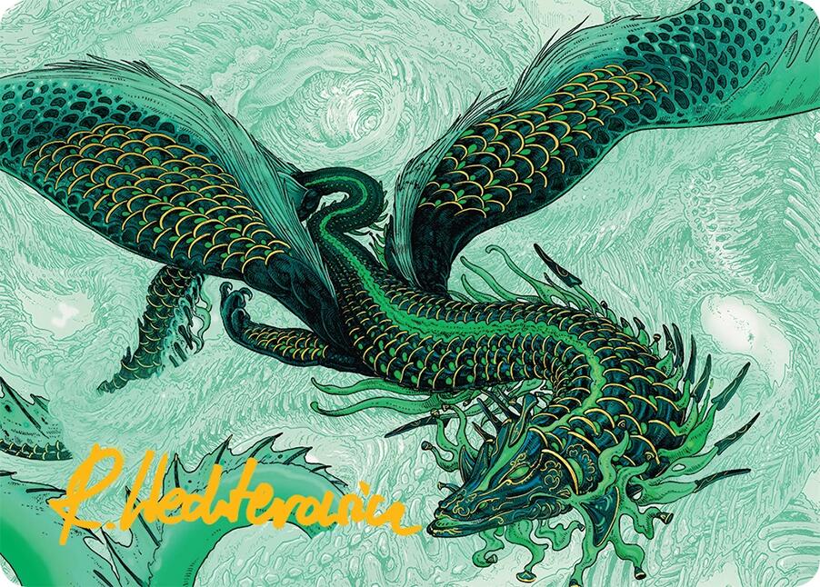 Teval, Arbiter of Virtue Art Card (38/54) (Gold-Stamped Signature) [Tarkir: Dragonstorm Art Series] | Dragon's Lair Comics and Fantasy Houston TX
