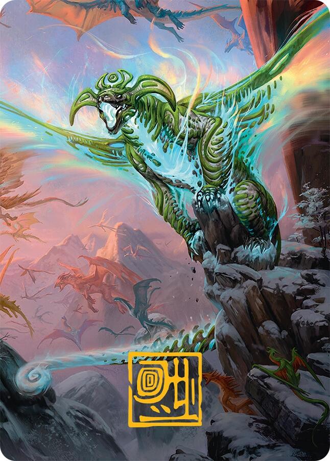 Ureni of the Unwritten Art Card (51/54) (Gold-Stamped Signature) [Tarkir: Dragonstorm Art Series] | Dragon's Lair Comics and Fantasy Houston TX