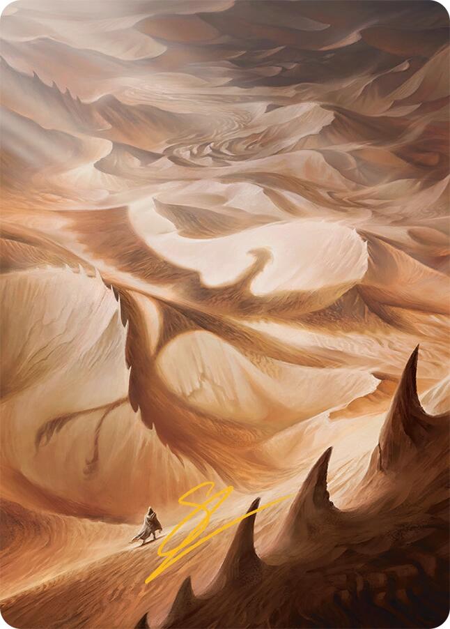 Plains Art Card (30/54) (Gold-Stamped Signature) [Tarkir: Dragonstorm Art Series] | Dragon's Lair Comics and Fantasy Houston TX