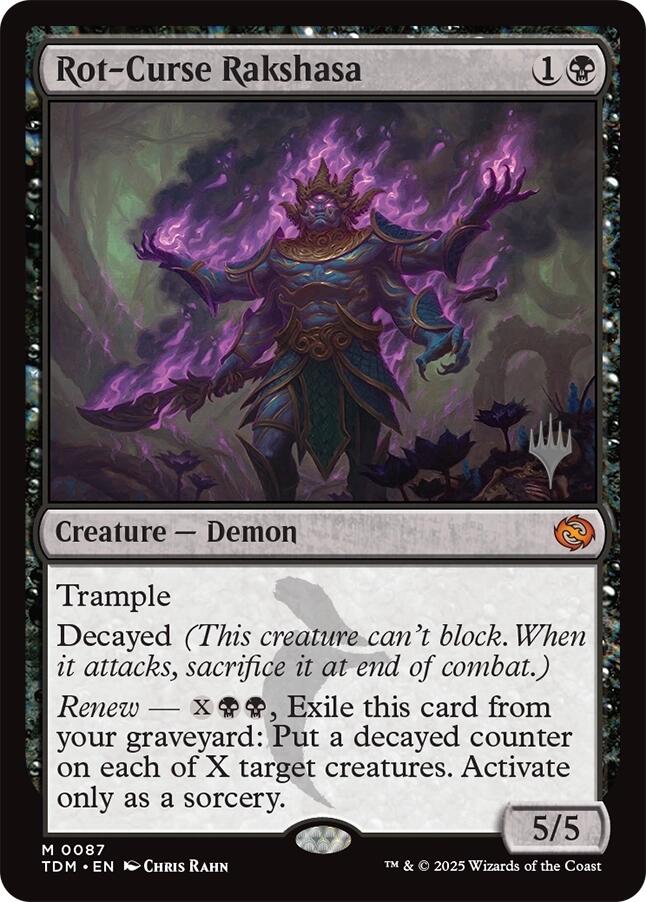 Rot-Curse Rakshasa [Tarkir: Dragonstorm Promos] | Dragon's Lair Comics and Fantasy Houston TX