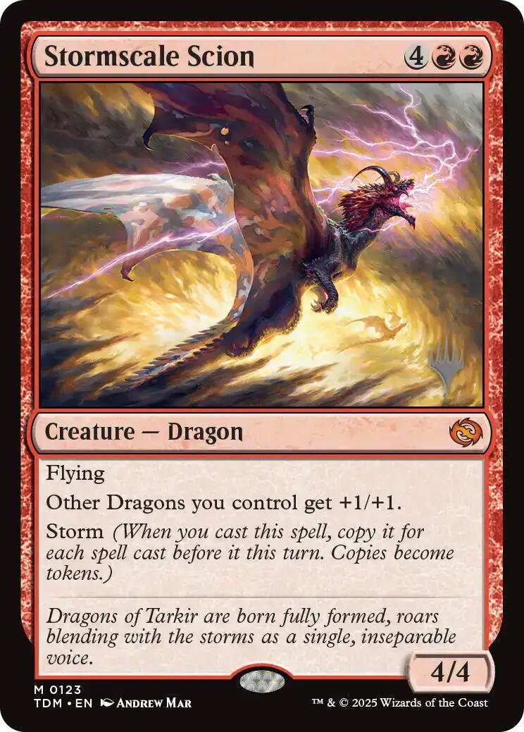 Stormscale Scion [Tarkir: Dragonstorm Promos] | Dragon's Lair Comics and Fantasy Houston TX