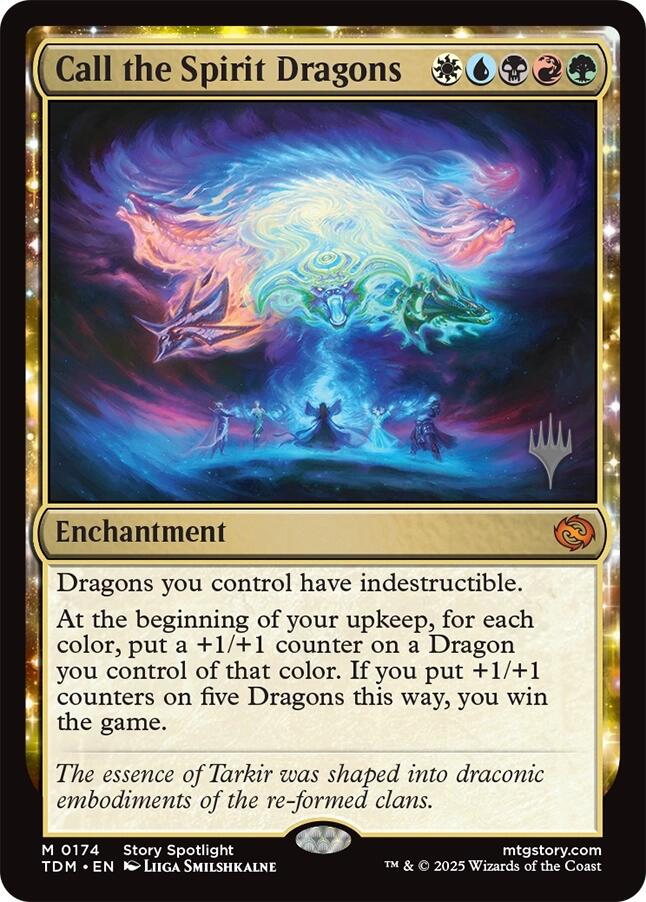 Call the Spirit Dragons [Tarkir: Dragonstorm Promos] | Dragon's Lair Comics and Fantasy Houston TX